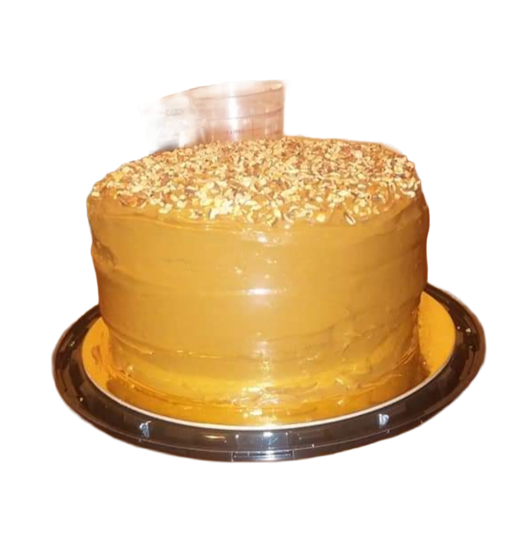 Fluffy Treats 10-Inch Homemade Caramel Cake ( 10" 3 Layers)